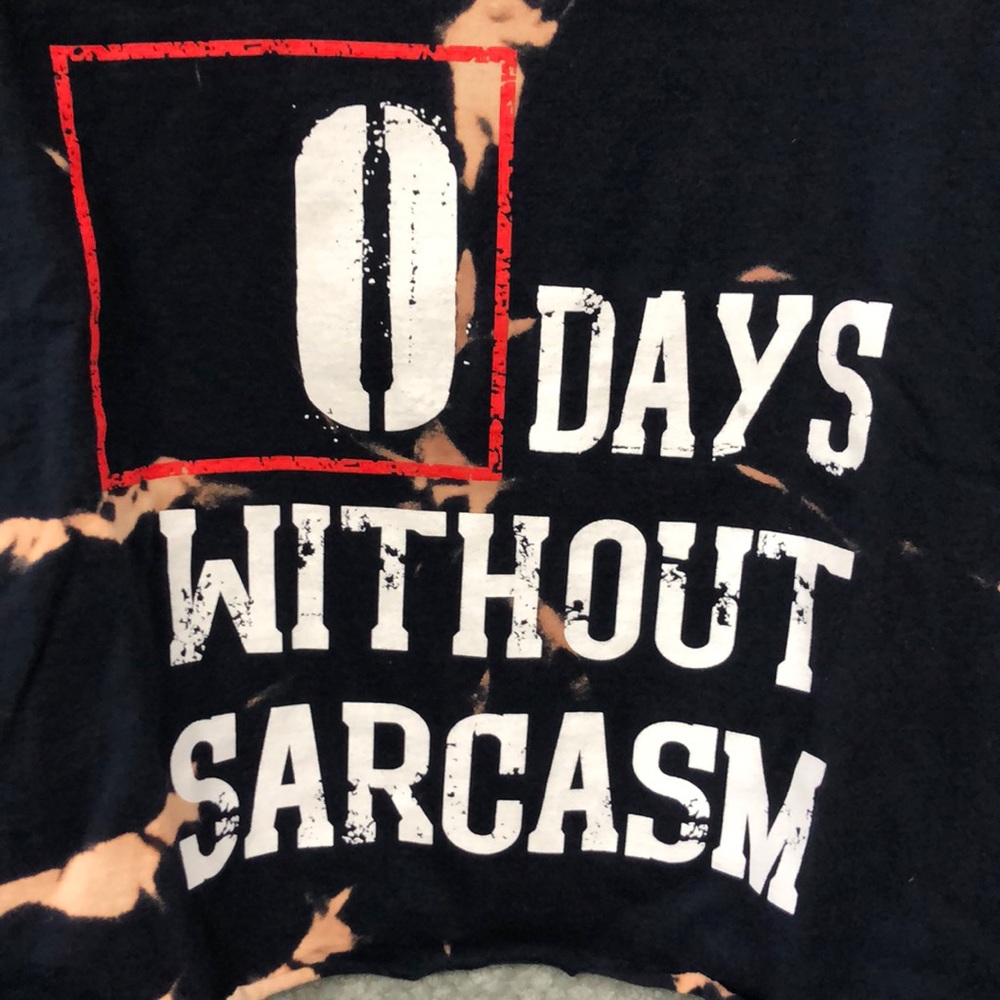 Custom bleached crop-t